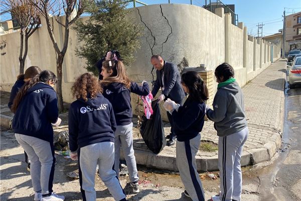 ZAKHO IS GR.5 TO GR.10 STUDENTS CLEANING CAMPAIGN